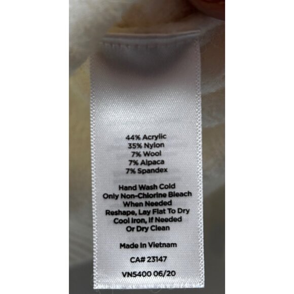 Talbots Petite Fair Isle Sweater Large Cream Prple Pink Nordic Knit Alpaca Blend - Picture 4 of 5